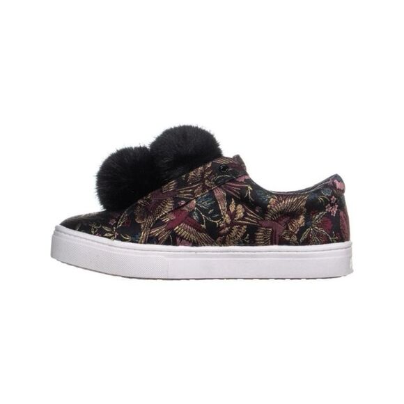 Sam Edelman Leya Puff Fashion Sneaker Black Bird Print Size 8.5 - Picture 1 of 9